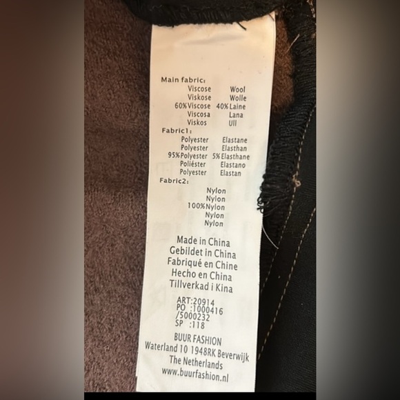 NWT Yest Wool blend dress jacket/blazer, rose tan and black, women’s size 12/XL. - Picture 8 of 8